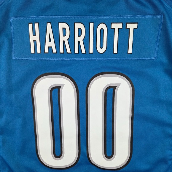 Detroit Lions Jersey Mens 2XL Blue #00 Personalized Name Nike NFL Football - Picture 13 of 13